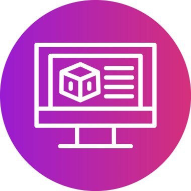 Ürün Tasarım Çizgisi Gradyan Çemberi Simgesi, Basit Tasarımlı Vektör Resimleri