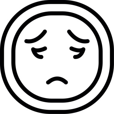 Üzgün Yüz, Basit Tasarımlı Vektör ResimleriName