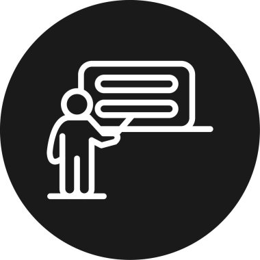 Öğretmenin Rozet Çizgisi Çemberi BG Simgesi, Basit Tasarımlı Vektör Resimleri