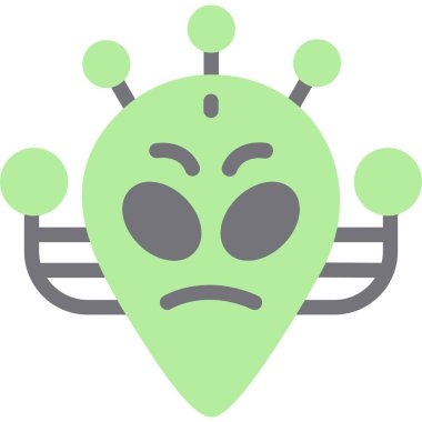 Uzaylı Temel Simgesi, Basit Tasarımlı Vektör Resimleri