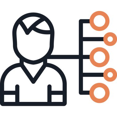 Hissedar Hizalama Satırı Simge, Vektör Resimlendirmesi Basit Tasarım