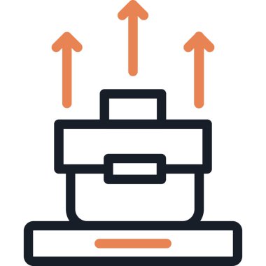 Kariyer Danışmanlık Satırı İkona edilen Simge, Basit Tasarımlı Vektör İllüzyonu