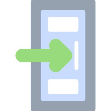 Otel Check-in Düz Simgesi, Basit Tasarımlı Vektör Resimleri