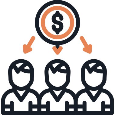 İç Hissedarlar Satırı Simge Ögesi, Basit Tasarımlı Vektör Resimleri