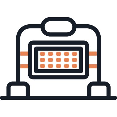 Çalışma Işığı Satırı Simgesi, Basit Tasarımlı Vektör Resimleri