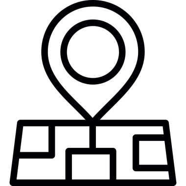 Harita İğnesi, Basit Tasarımlı Vektör Resimleri