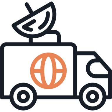 Haber Van Satırı Simgesi, Basit Tasarımlı Vektör Resimleri