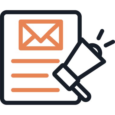 Ortam Outlet Satırı Bitiş Simgesi, Basit Tasarımlı Vektör İllüstrasyonu