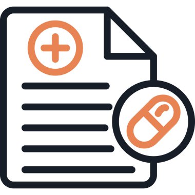 Hasta Ayrılma Satırı Simgesi, Basit Tasarımlı Vektör Resimleri