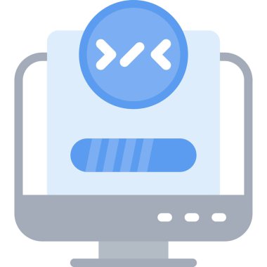 Yazılım Bakım Düz Simgesi, Basit Tasarımlı Vektör İllüzyonu