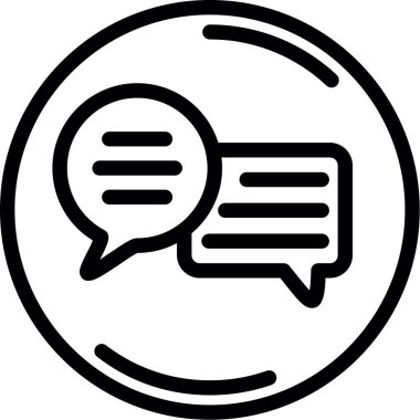 Basit Tasarımla Konuşan Çember, Vektör ResimleriComment