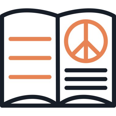 İnsan Hakları Eğitim Hattı Basit Tasarımlı Vektör İllüzyonu İkonası