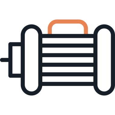 Alternatör Satırı Bitiş Simgesi, Basit Tasarımlı Vektör Resimleri