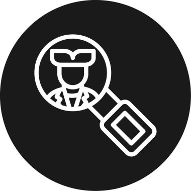 Müşteri İçgörü Hattı Çemberi BG Simgesi, Basit Tasarımlı Vektör Resimleri