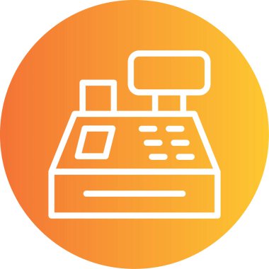 Nakit Kayıt Çizgisi Gradyan Çemberi Simgesi, Basit Tasarımlı Vektör Resimleri