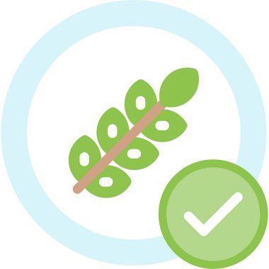 Glütensiz Düz Simge, Basit Tasarımlı Vektör Resimleri