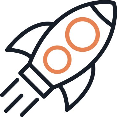 Roket Destekleyici Satırı Basit Tasarımlı Vektör ResimleriComment