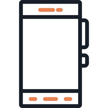 Sosyal Medya Satırı Simgesi, Basit Tasarımlı Vektör İllüstrasyonu