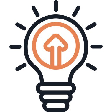 Büyüme Zihniyeti Satırı Simgesi, Basit Tasarımlı Vektör Resimleri