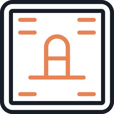 Kalın Metin Satırı Basit Tasarımlı Vektör ResmiComment