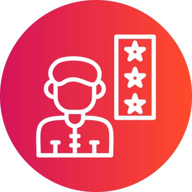 Bölüm Satırı Gradyan Çemberi Simgesi, Basit Tasarımlı Vektör Resmini Gözden Geçir