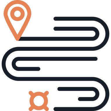 Yol Haritası Simgesi, Basit Tasarımlı Vektör Resimleri