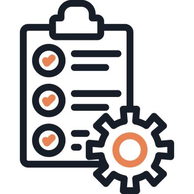 Proje Planlama Çizgisi Simgesi, Basit Tasarımlı Vektör Resimleri