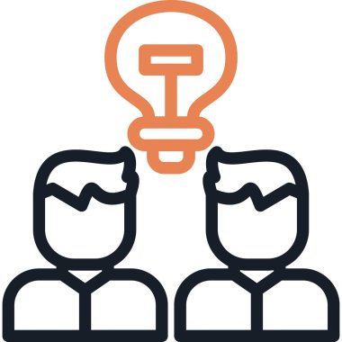 Çevrimiçi İşbirliği Fazla Satır Simgesi, Basit Tasarımlı Vektör Resimleri