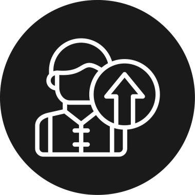 Zihin Ayarı Çizgisi Çemberi BG Simgesi, Basit Tasarımlı Vektör Resimleri