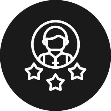 Başarı Hikayesi Çemberi BG Simgesi, Basit Tasarımlı Vektör Resimleri