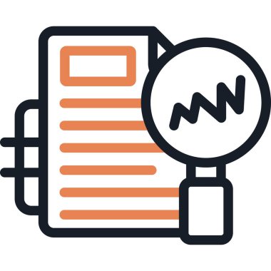 İş Fuarı Harita Satırı Simge Ögesi, Basit Tasarımlı Vektör İllüstrasyonu