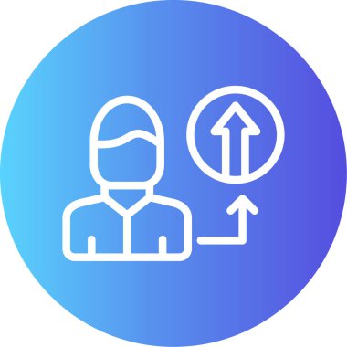 Başarı Parıltısı Çizgisi Gradyan Çemberi Simgesi, Basit Tasarımlı Vektör Resimleri