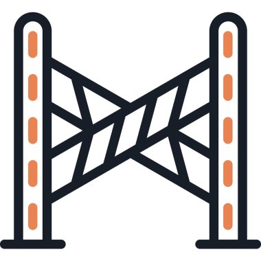 Polis Çizgisi Simge Çizgisi, Basit Tasarımlı Vektör Resimleri