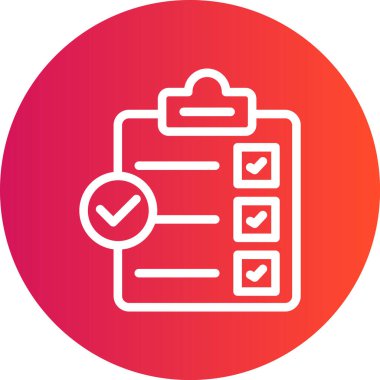 Takım Değerlendirme Çizgisi Gradyan Çemberi Simgesi, Basit Tasarımlı Vektör Resimleri