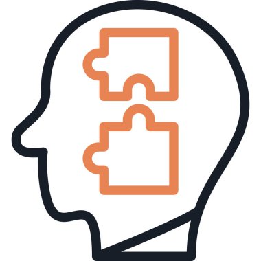 Problem-Çözüm Sığdırma Satırı Simgesi, Vektör Resimlendirmesi Basit Tasarım