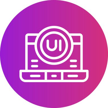 Kullanıcı Arayüzü Uyumlu Satır Gradyan Çember Simgesi, Basit Tasarımlı Vektör ResimleriComment