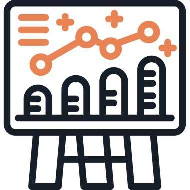 Sosyal Medya Planlama Çizgisi Basit Tasarımlı Vektör İllüstrasyonu