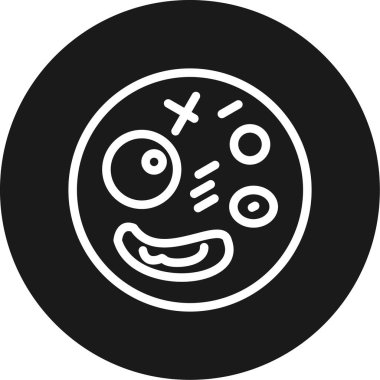 Hayvan Hücresi Çemberi BG Simgesi, Basit Tasarımlı Vektör Resimleri