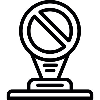 Girdi İşareti Yok, Basit Tasarımlı Vektör Resimleri