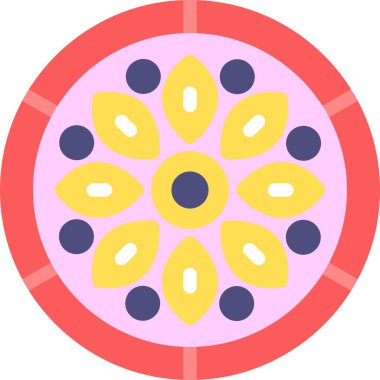 Mandala Düz Simgesi, Basit Tasarımlı Vektör Resimleri