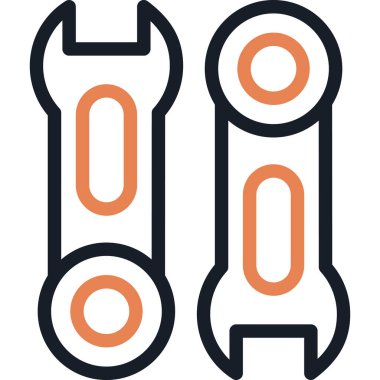 Anahtar Satırı Simgesi, Basit Tasarımlı Vektör İllüstrasyonu