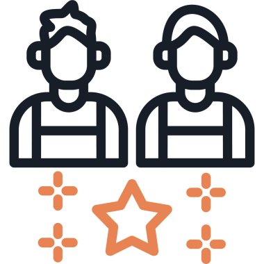 Takım Takımının Takdir Çizgisi Simgesi, Basit Tasarımlı Vektör Resimleri