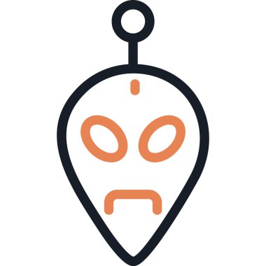 Uzaylı Satırı Simgesi, Basit Tasarımlı Vektör Resimleri