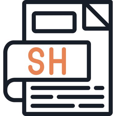 SH Satır Bitiş Simgesi, Basit Tasarımlı Vektör Resimleri