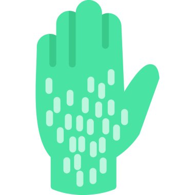 Cerrahi Eldiven Düz Simgesi, Basit Tasarımlı Vektör Resimleri