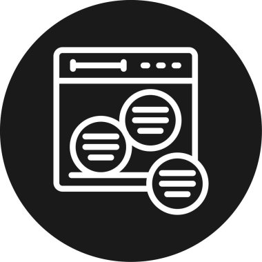 Navigasyon Çubuğu Çemberi BG Simgesi, Basit Tasarımlı Vektör Resimleri