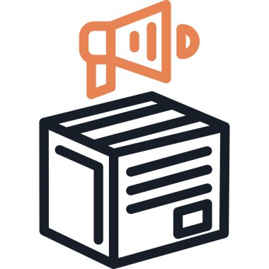 Ürün Pazarlama Çizgisi Simgesi, Basit Tasarımlı Vektör Resimleri