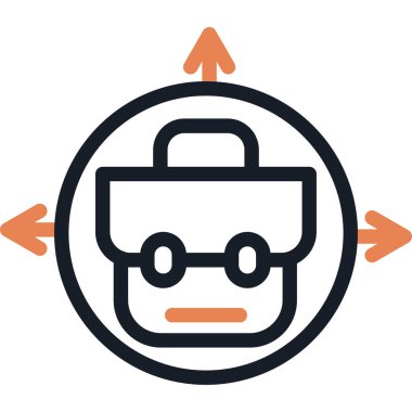 İş Genişleme Çizgisi Simgesi, Basit Tasarımlı Vektör Resimleri