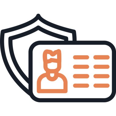 Kimlik Koruma Satırı Basit Tasarımlı Vektör ResmiComment