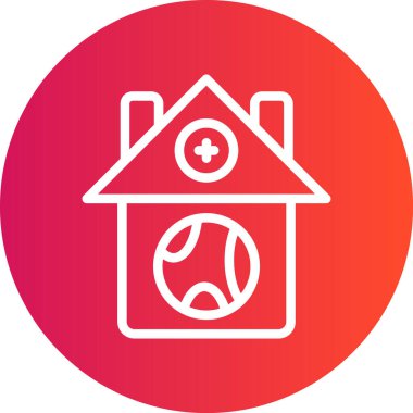 Genel Ana Hat Gradyan Çemberi Simgesi, Basit Tasarımlı Vektör Resimleri